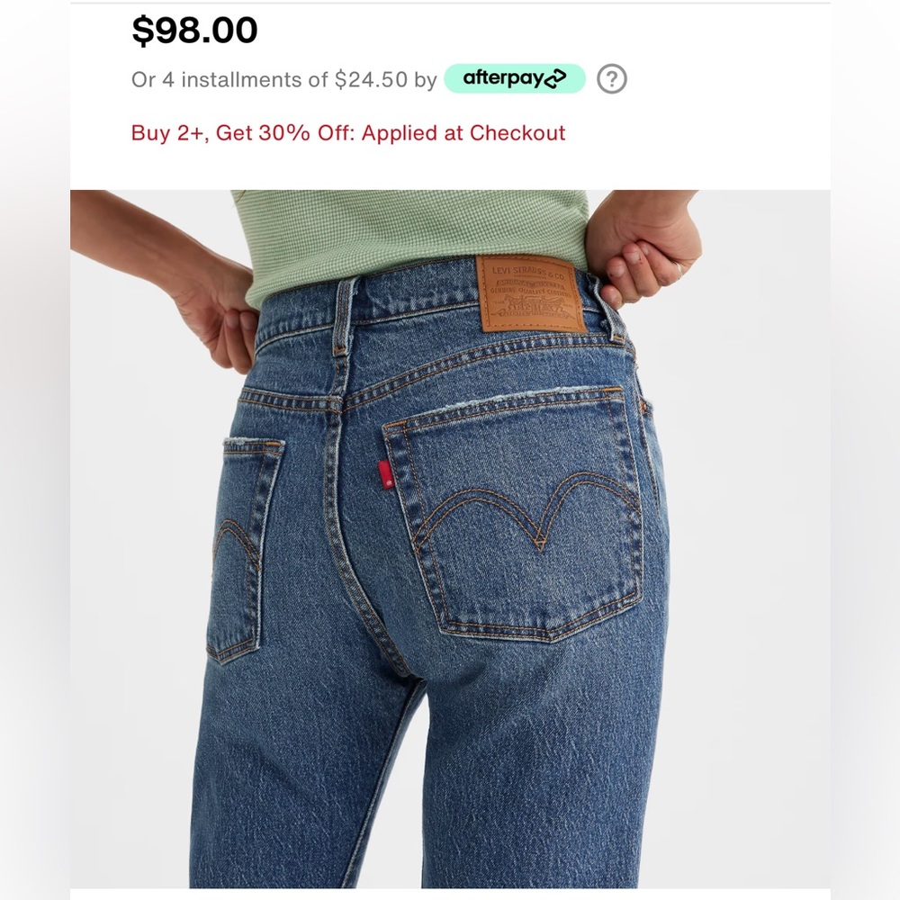 New Levi’s Straight Fit High Rise /Women’s Jeans Size 27